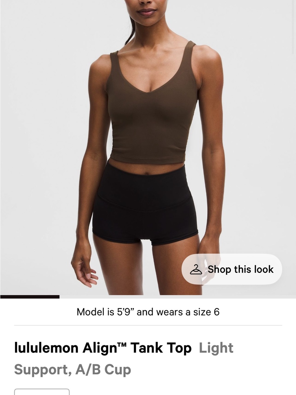 Lululemon align tank brown